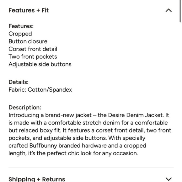 Buffbunny desire denim jacket - Picture 4 of 7